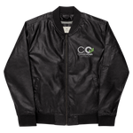 CC Leather Bomber Jacket