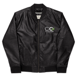 CC Leather Bomber Jacket