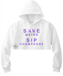 Save/Sip Crop Hoodie