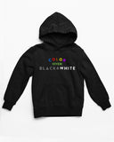 Color Over B&W Hoodie Kid