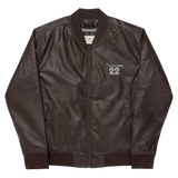 Creator Con Leather Bomber Jacket