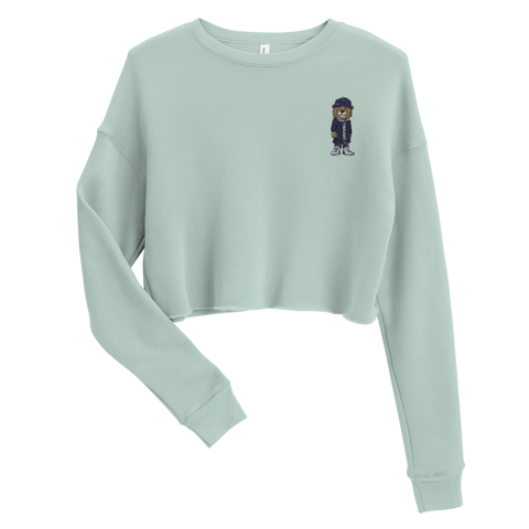 Reakt the lion Embroidered Crop Sweatshirt